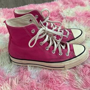 Chuck Taylor 70 Converse Pink Canvas High-Top Sneakers
